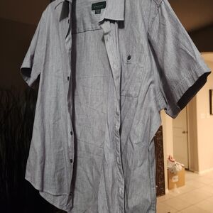 Structure Men's Casual Gray Button Down Shirt